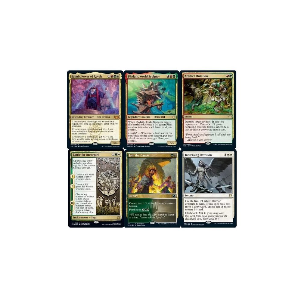 MTG Commander EDH Deck Jetmir, Nexus of Revels 100 Cards Custom Deck Tokens - NM